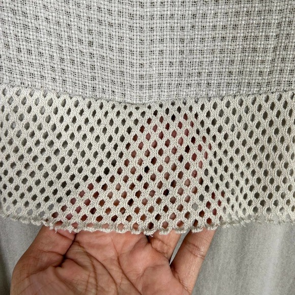 CONTESSA TERESA Lagenlook Boho Cotton Linen Blend Dress M Tan Made in Italy - Picture 6 of 9